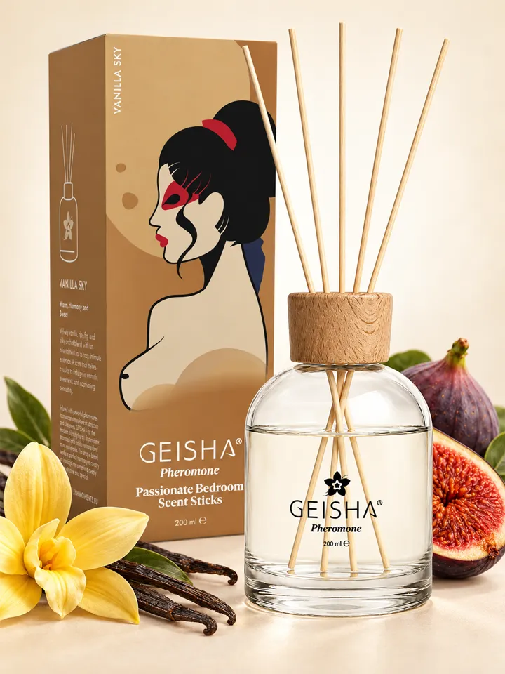 Geisha Pheromone Bedroom Scent Sticks 200 ml - Doftpinnar 0