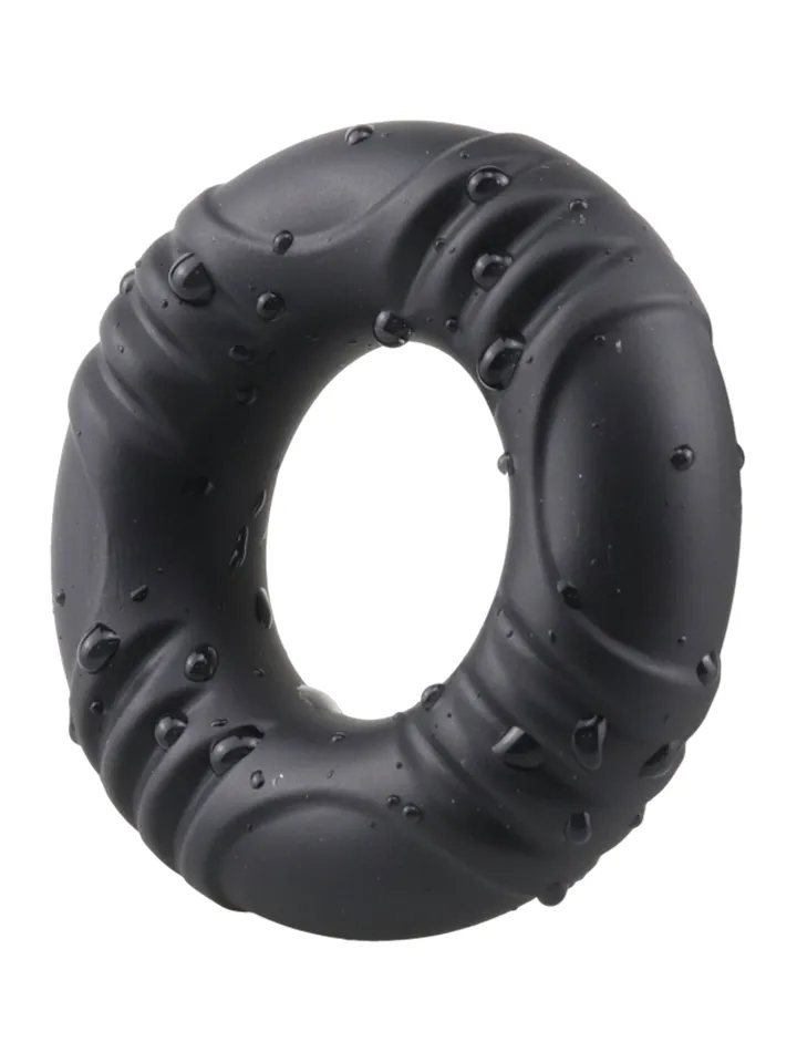 Great Fit Silicone Cock Ring Black - Penisring 1