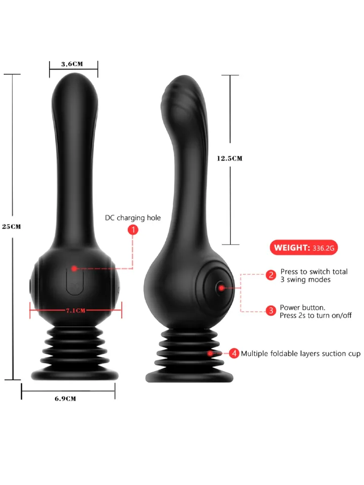Grlpwr Shaking G-Spot Lover - Dildo med vibrator 4
