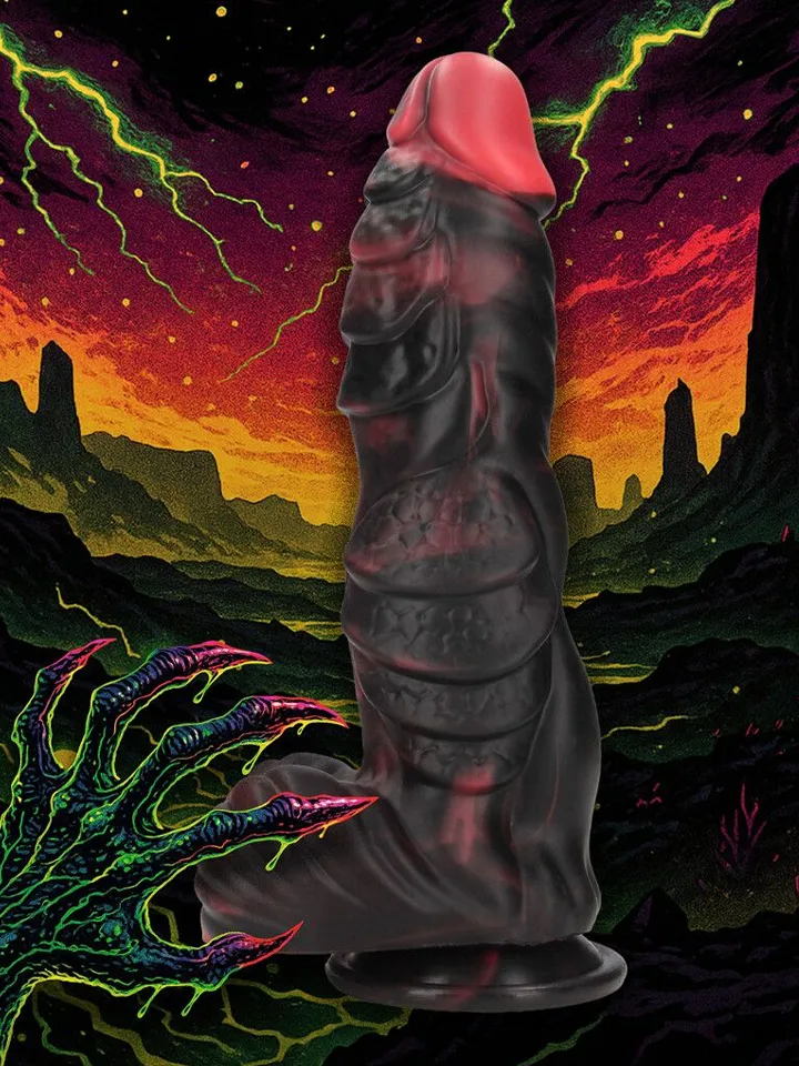 Infernal Demon Silicone Dildo 26 cm - Dragon dildo 0