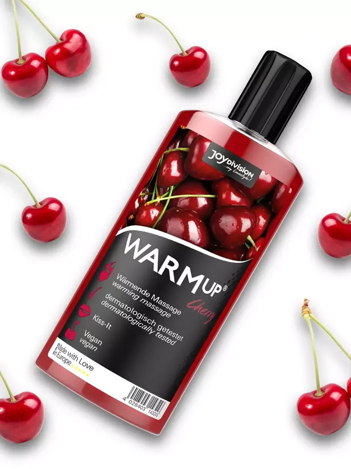 Joydivision Warm-up Massage Oil Cherry 150ml - Massageolja Körsbär 2