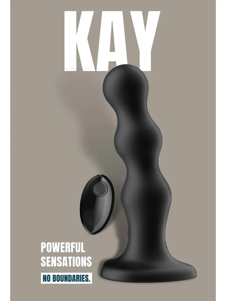 Kay Vibrator With Suction Cup 17,5 cm - Dildo med vibrator 0