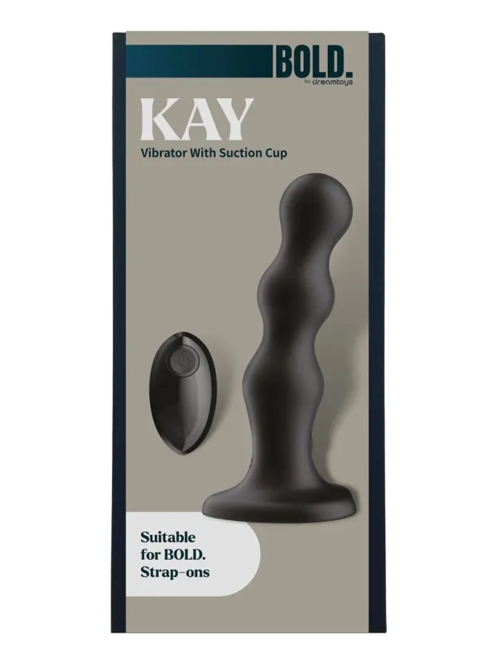 Kay Vibrator With Suction Cup 17,5 cm - Dildo med vibrator 0