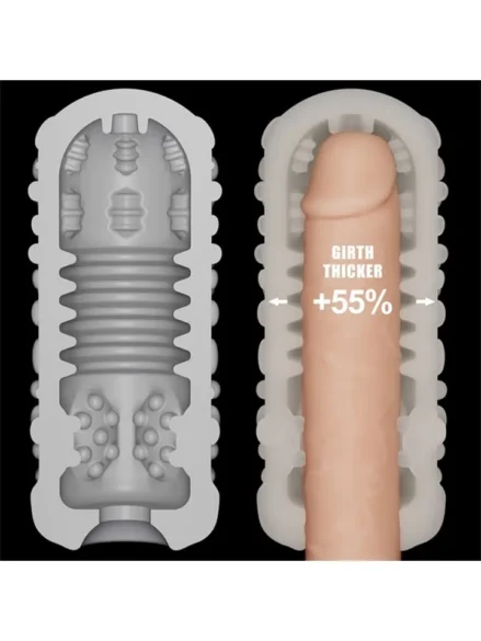 Knights Ring Vibrating Dual Purpose Sleeve-Drip - Penisförlängare/Sleeve med vibrator 5