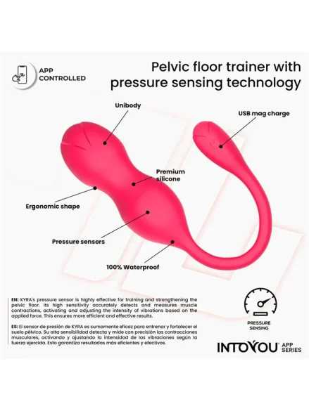 Kyra Pelvic Floor Trainer Pressure Sensing App - Appstyrda knipkulor 3
