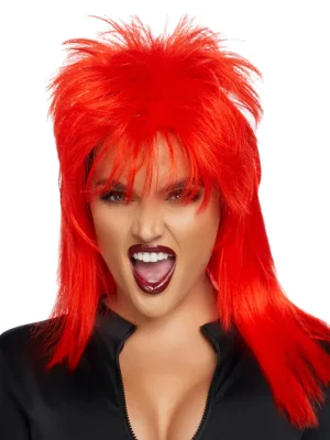 Leg Avenue Unisex Rockstar Wig Red - Peruk 1