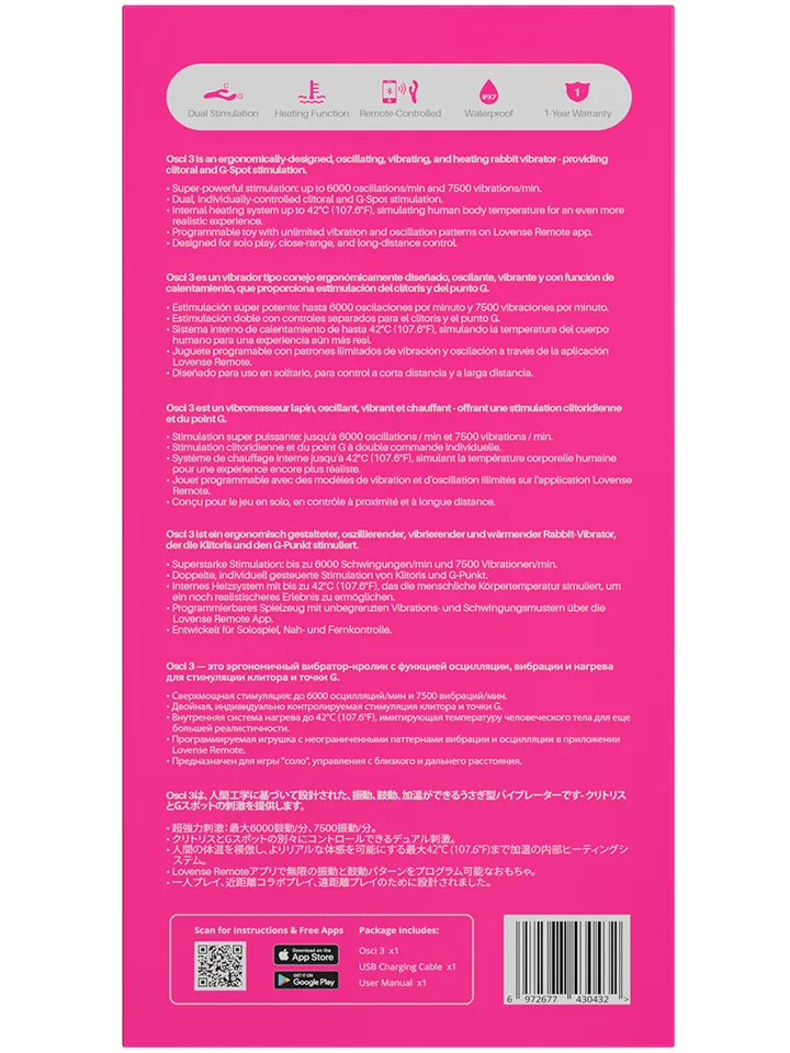 Lovense Osci 3 Heating Rabbit - Appstyrd rabbitvibrator 5