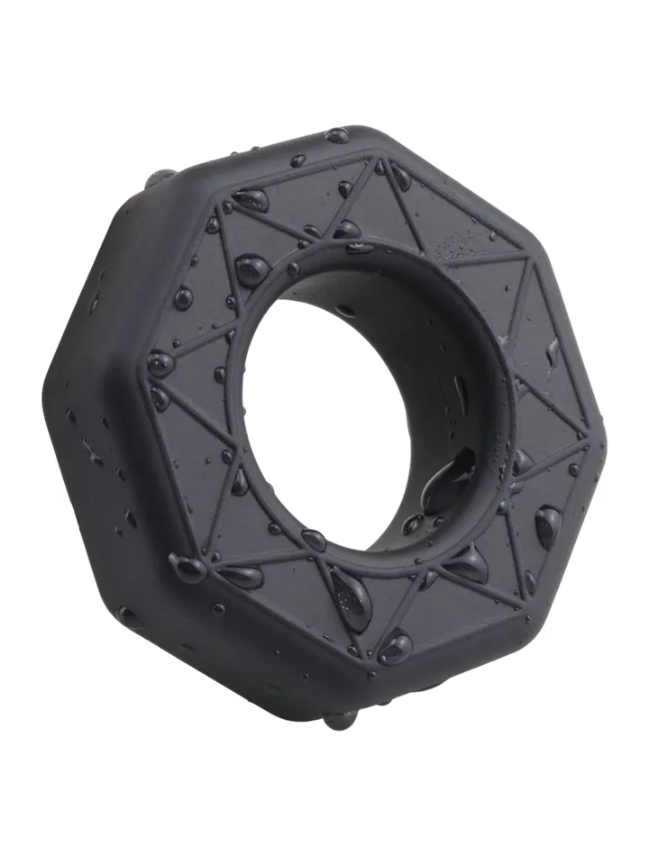 Master Silicone Cock Ring Black - Penisring 1