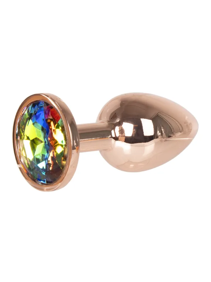 Metal Plug Rose Gold Small - Analplugg metall 1
