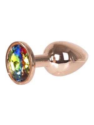 Metal Plug Rose Gold Small - Analplugg metall 0