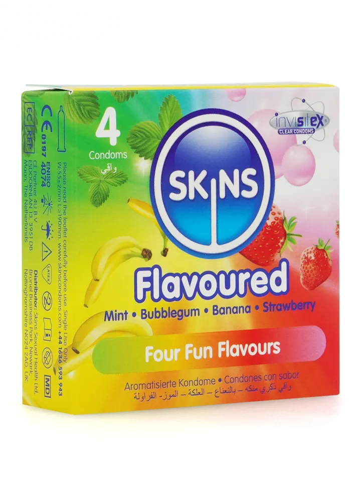 Mixed Flavored Condom 4-pack - Smaksatta kondomer 3