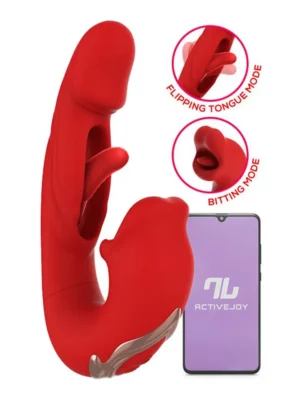 Mouty Vibe With Biting & Flipping With App - Appstyrd vibrator 1