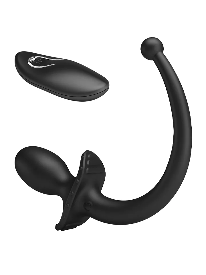 Mr. Play Remote Control Vibrating Butt Plug Tail - Analplugg med vibrator 0