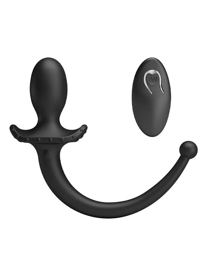 Mr. Play Remote Control Vibrating Butt Plug Tail - Analplugg med vibrator 0