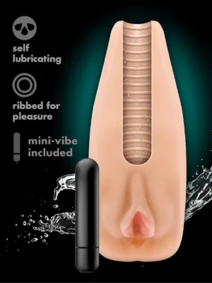 Natasha Soft & Wet Vibrating Stroker - Lösvagina med vibrator 1