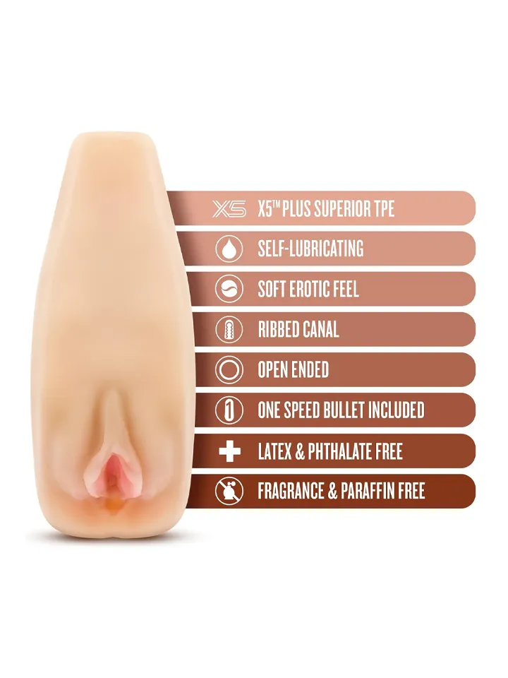Natasha Soft & Wet Vibrating Stroker - Lösvagina med vibrator 2