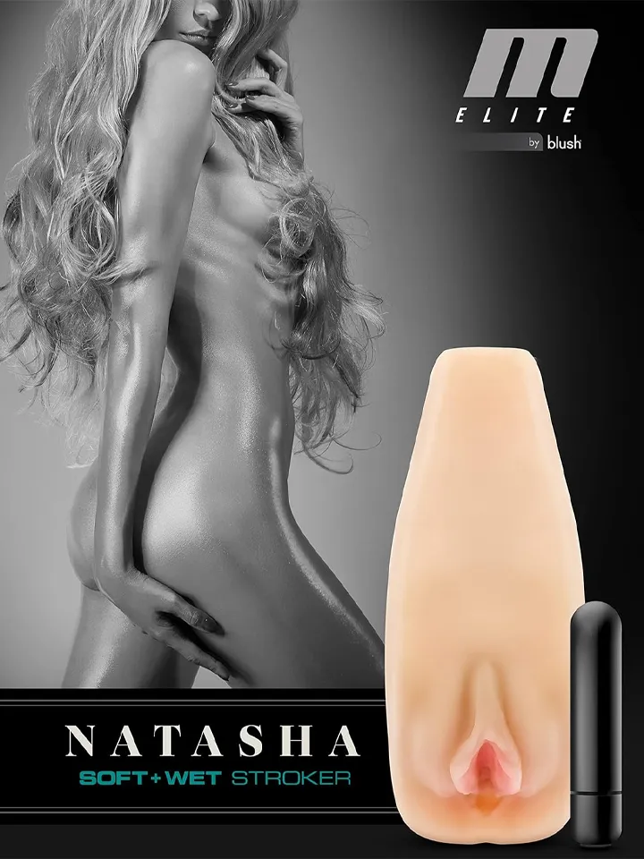 Natasha Soft & Wet Vibrating Stroker - Lösvagina med vibrator 5