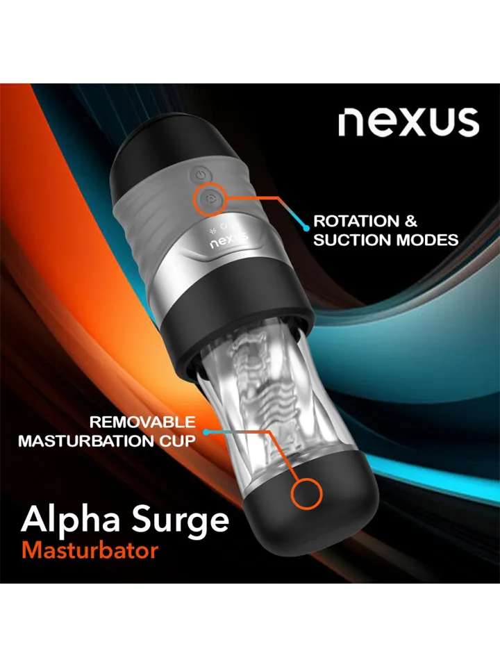 Nexus Alpha Surge Masturbator With Rotation & Suction - Automatisk Masturbator 0