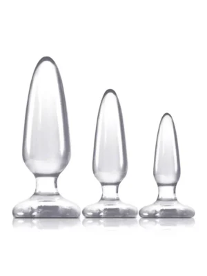 NS Novelties Jelly Rancher Butt Plug Trainer Kit Clear - Analpluggar paket 1