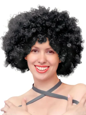 Party Wig Black Afro Hair - Peruk 1