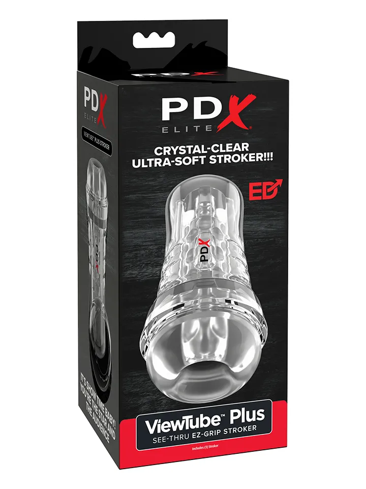 PDX Elite ViewTube Plus See-Thru EZ-Grip Stroker - Stroker 4
