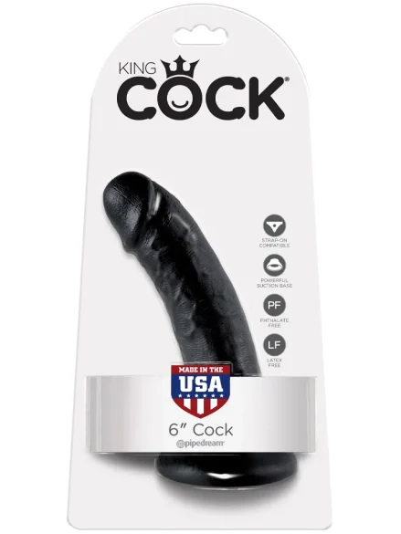 Pipedream King Cock Dildo Black 15 cm - Realistisk dildo 4