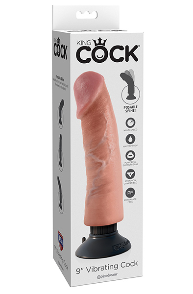 Pipedream King Cock Vibrating Cock 23 cm - Dildo med vibrator 3