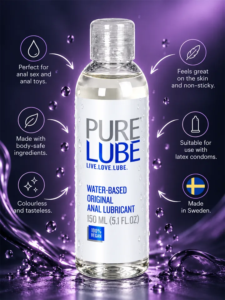 Pure Lube Water-Based Anal Lubricant 150 ml - Analglidmedel 2