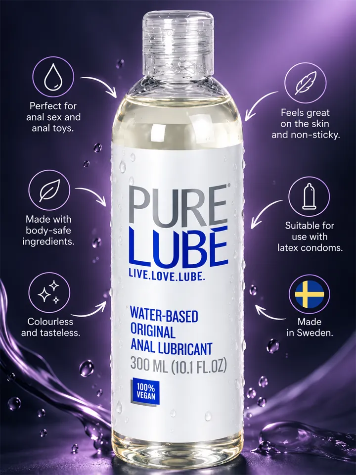 Pure Lube Water-Based Anal Lubricant 300 ml - Analglidmedel 2