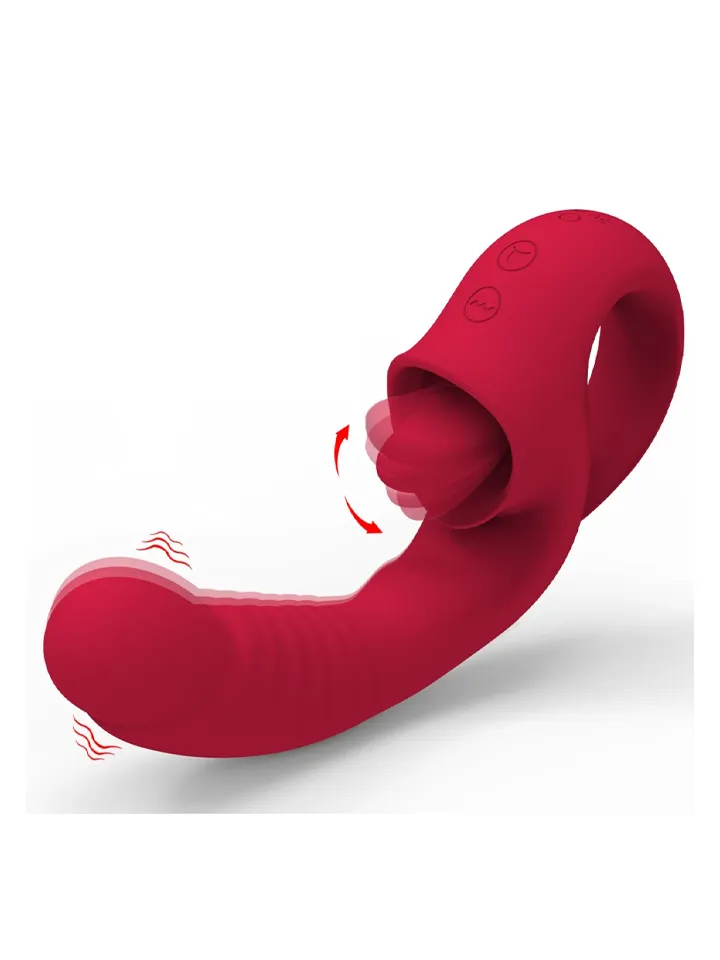 Rechargeable Licking 10-Functions Vibrator - Rabbitvibrator 3