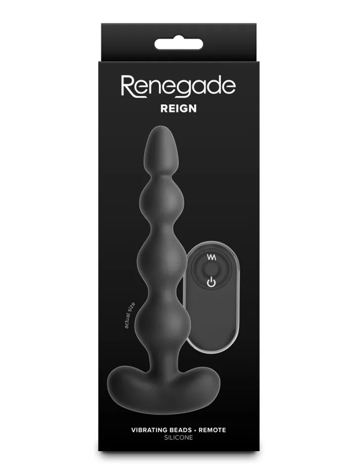 Renegade Reign Vibrating Anal Beads - Analplugg med vibrator 0