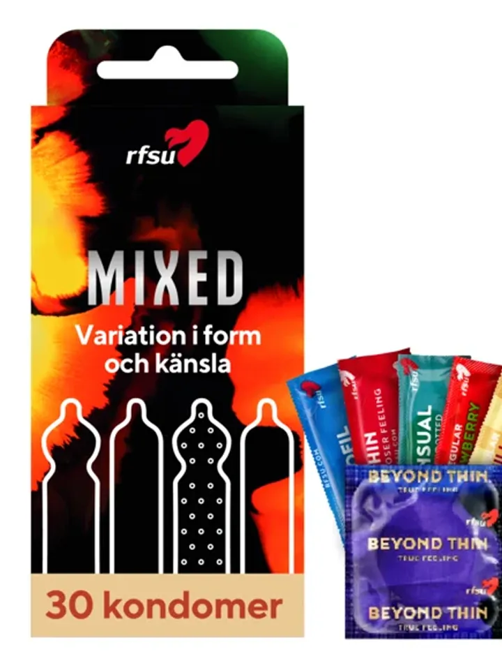 RFSU Mixed A Mix Of Condoms 30-pack - Mixade kondomer 1