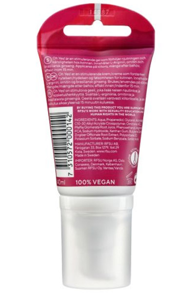 RFSU Sense Me Oh yes! 40ml - Lusthöjande gel 2