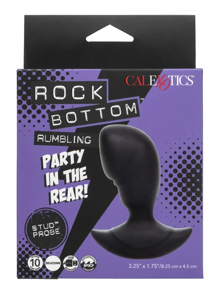 Rock Bottom Rumbling Stud Probe - Analplugg med vibrator 0