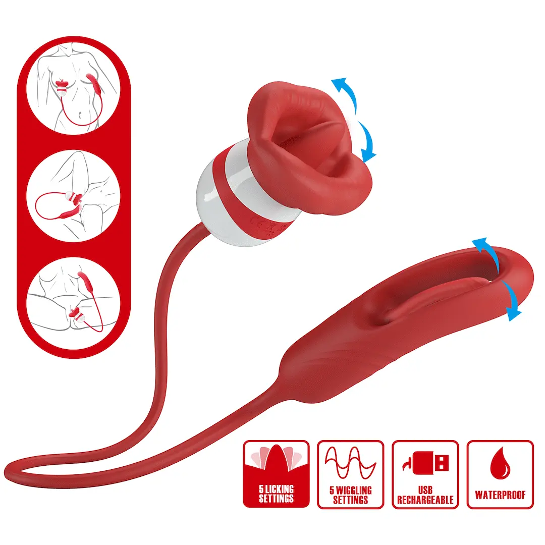 Romance Alyss Red Mouth Vibrator | Uncategorized | Intimast