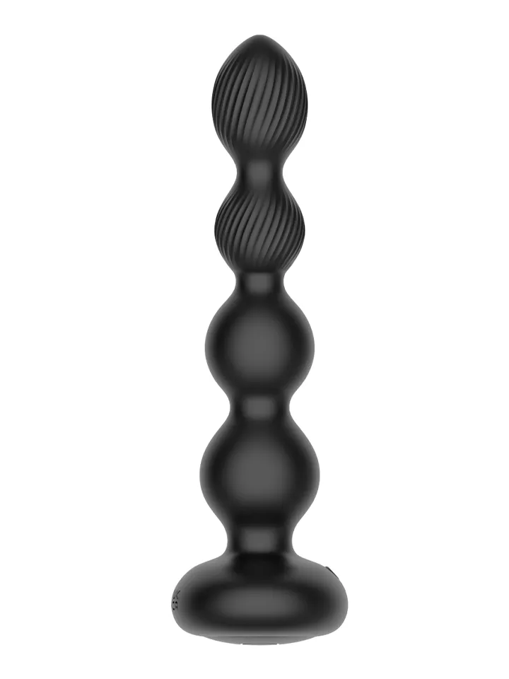 Rotating Anal Beaded Plug - Analkulor med vibration 0
