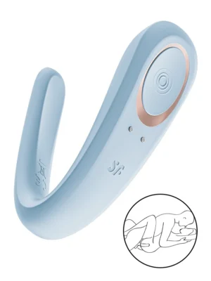 Satisfyer Double Classic Partner Vibrator - Parvibrator 1