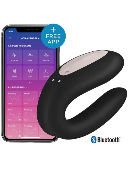Satisfyer Double Joy Connect App Black - Appstyrd parvibrator 1