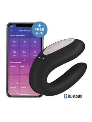Satisfyer Double Joy Connect App Black - Appstyrd parvibrator 1