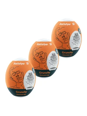 Satisfyer Masturbator Egg Crunchy 3-pack - Runkägg 1