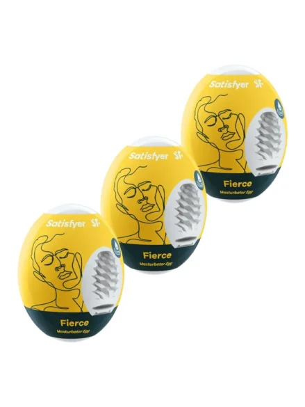 Satisfyer Masturbator Egg Fierce 3-pack - Runkägg 1