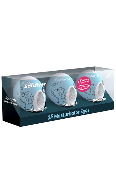 Satisfyer Masturbator Egg Savage 3-pack - Runkägg 3