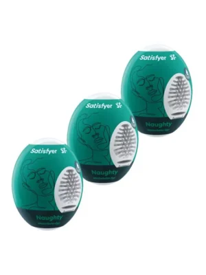 Satisfyer Naughty Masturbator Egg 3-pack - Runkägg 1