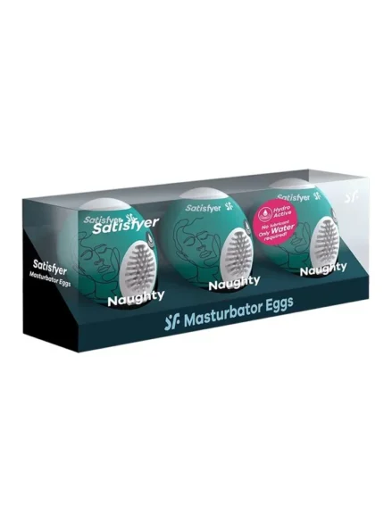Satisfyer Naughty Masturbator Egg 3-pack - Runkägg 4