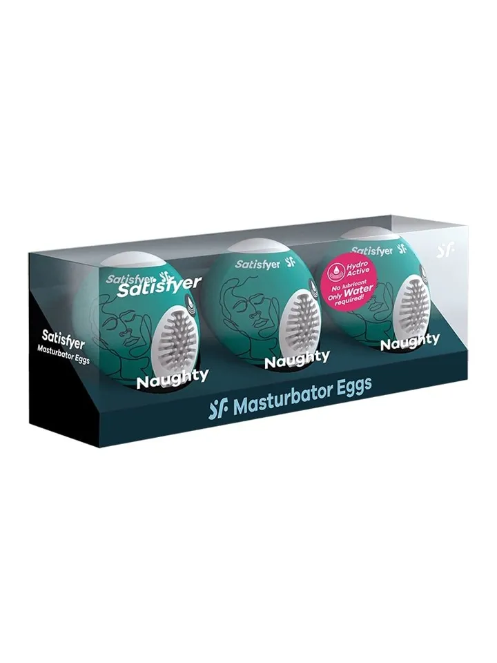 Satisfyer Naughty Masturbator Egg 3-pack - Runkägg 4