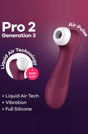 Satisfyer Pro 2 Generation 3 With Liquid Air Red - Lufttrycksvibrator 1