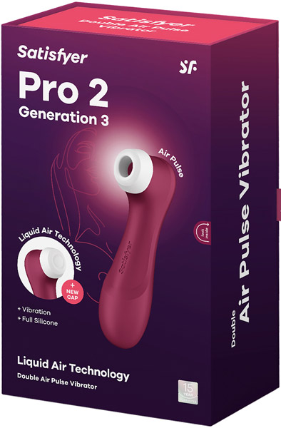 Satisfyer Pro 2 Generation 3 With Liquid Air Red - Lufttrycksvibrator 7