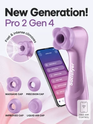 Satisfyer Pro 2 Generation 4 Amethyst - Lufttrycksvibrator 1