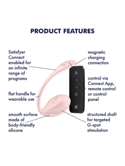 Satisfyer Ribbed Petal App Vibrator - Appstyrt vibrerande ägg 2