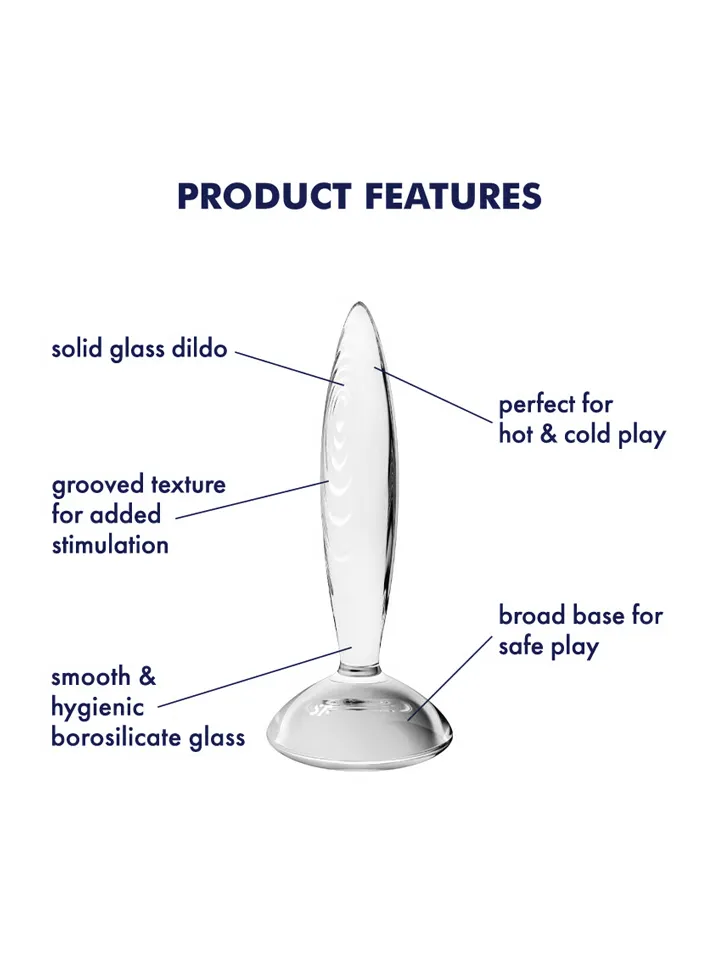 Satisfyer Sparkling Crystal Glass Anal Plug - Analplugg i glas 2